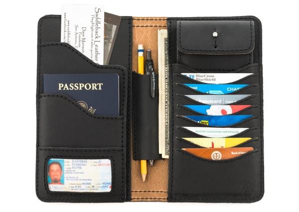 Saddleback Leather Co. Large Full Grain Leather Big Bifold ID Credit Card Wallet