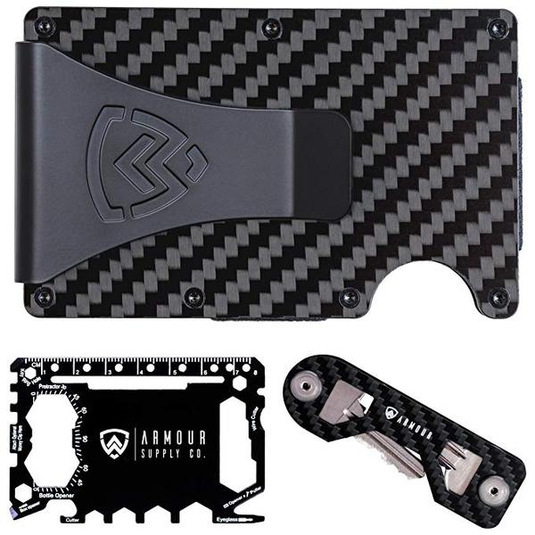 Best Style; Armour Supply Co. Carbon Fiber Wallet with Money Clip
