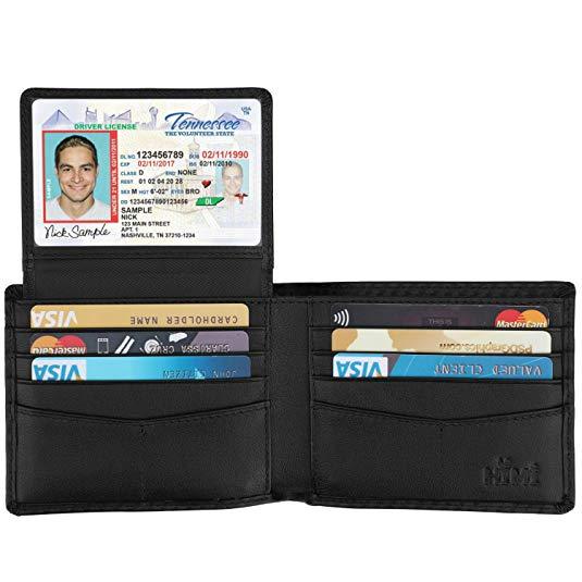 Best Stylish: HIMI Carbon Fiber Wallet for Men RFID Blocking Bifold Stylish Wallet With 2 ID Window