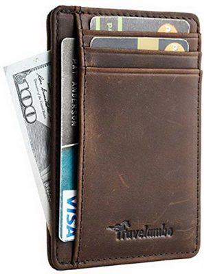 Best Front Pocket: Travelambo Slim Credit Card Wallet