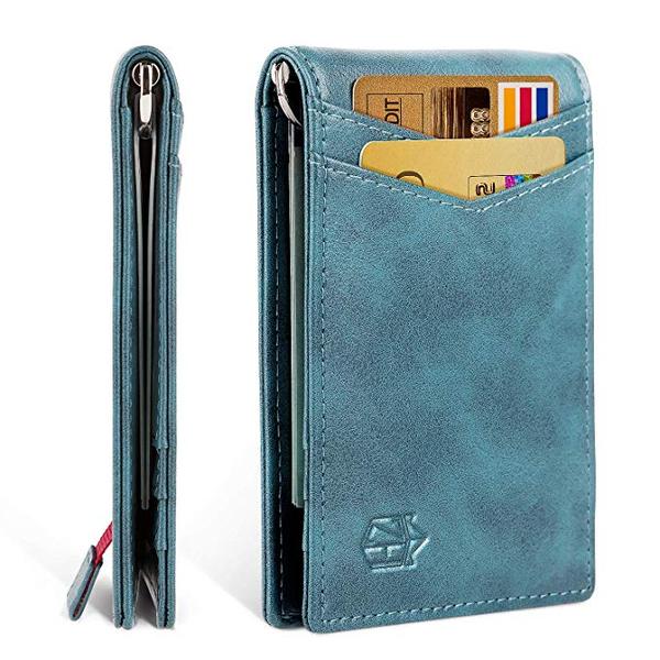 Best Style: Zitahli Slim Bifold Leather Wallet for men with Money Clip