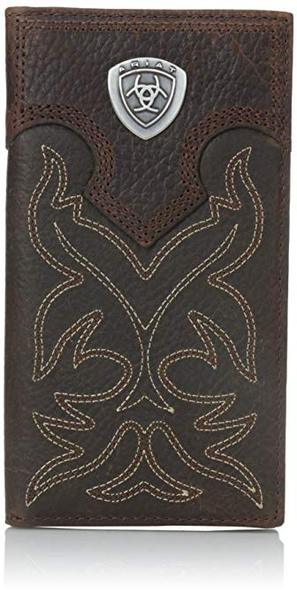 Best Design: Ariat Men's Boot-Embroidery Rodeo Tan Wallet