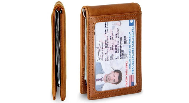 SERMAN BRANDS Bifold Front Pocket Wallet for Men with Money Clip