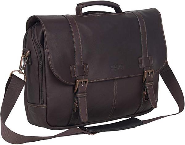 Best Budget: Kenneth Leather 15.6-inch Laptop Messenger bag