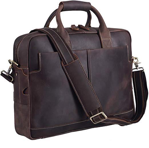Best Design: Texbo Genuine Leather Men's 16 Inch Laptop Messenger Bag