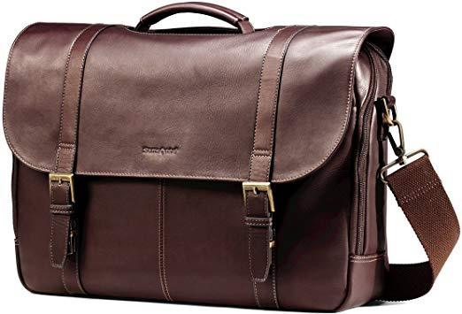 Best For 15.6 Inch Laptop: Samsonite Columbian Leather Messenger bag