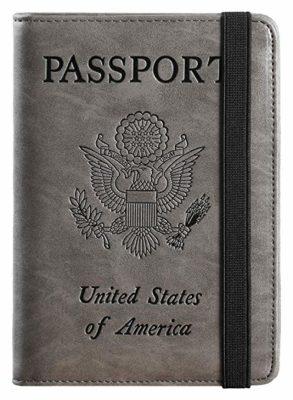 Best Security: PASCACOO Passport Holder Cover Wallet RFID Blocking