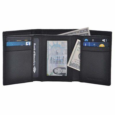 Best For Travel: ESTALON Leather Trifold wallets for men