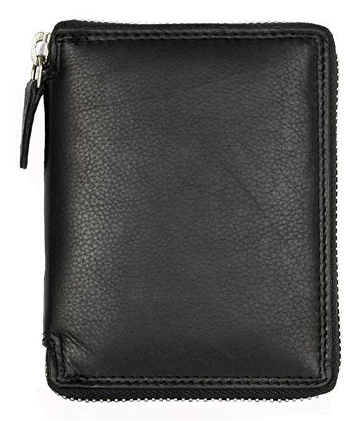 Best Shape: Kabana Men's Leather Zipper Around Wallet