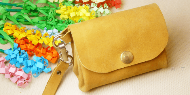 Cowhide leather DIY retro folding handbags