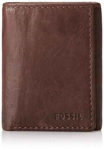 Best Trifold: Fossil Men's Ingram Leather Trifold Wallet