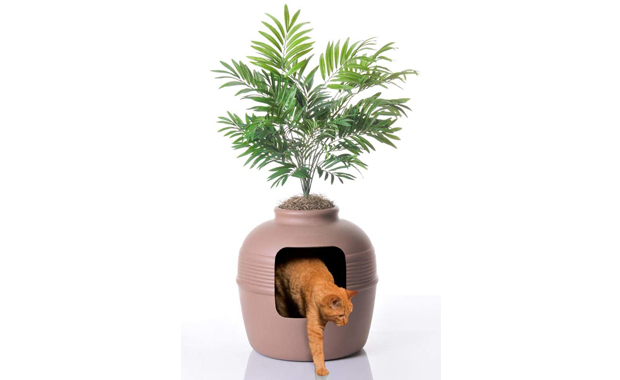 Good Pet Stuff-Plant Hidden-Cat Litter Box