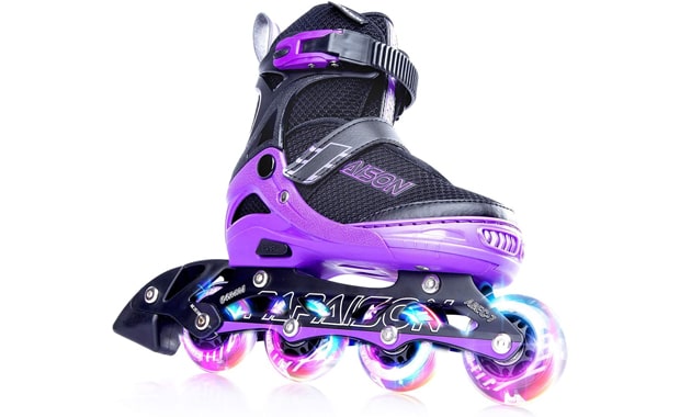 PAPAISON Adjustable Inline Skates for Kids & Adults-With Full Light-Up 

Wheels