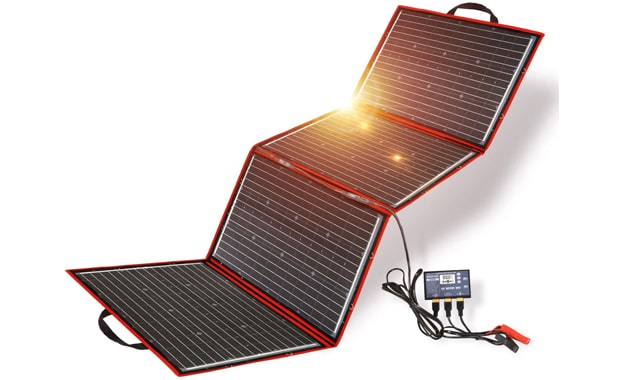 DOKIO 12-Volts 220W Foldable Monocrystalline Solar Panel