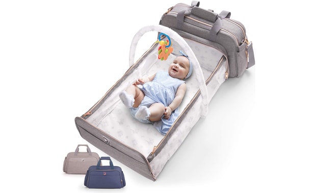 Confachi Convertible 4-in-1 Diaper Bag For Baby