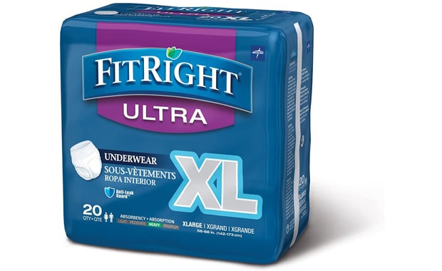 Medline Fitright X-Large Super Protective Underwear