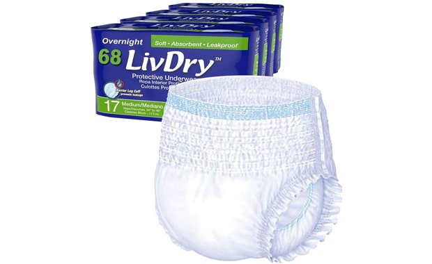 LivDry Incontinence Adult M Underwear