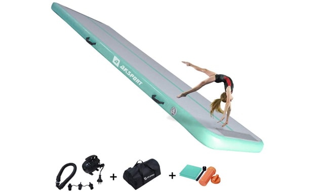 AKSPORT Air Track Inflatable Gymnastics Mat